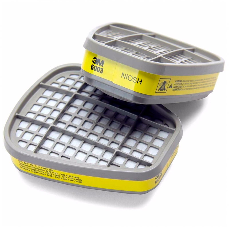 Cartucho 6003 Contra vapores orgánicos y gases ácidos PR-6003