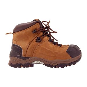 Zapato dieléctrico de cuero vacuno color café PP-VSF5792